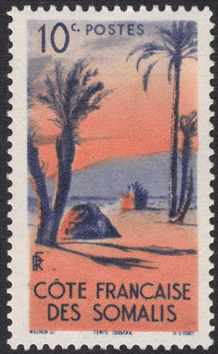 1947 Somali Cost-SC# 248 - Danakil Tent - M-H - 第 1/2 張圖片