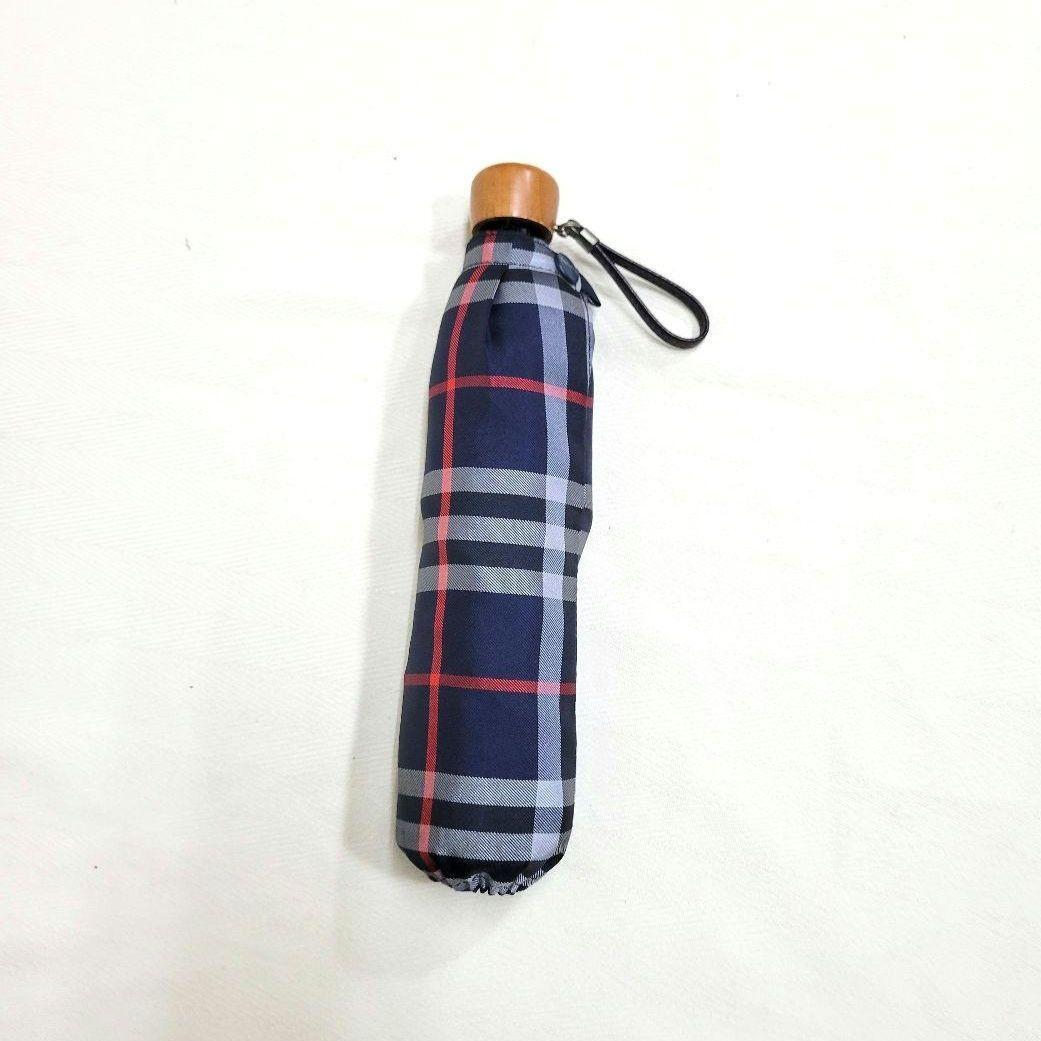 90s Old Burberrys vintage 折り畳み 傘 ノバチェック Burberrys Folding Umbrella Nova Check Navy 1990's Used Near