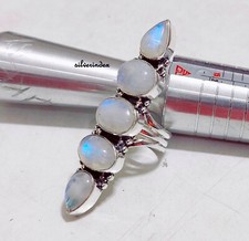 Moonstone Designer Ring 925 Silver Hanmade Jewelry Gift For Her All Size Ring