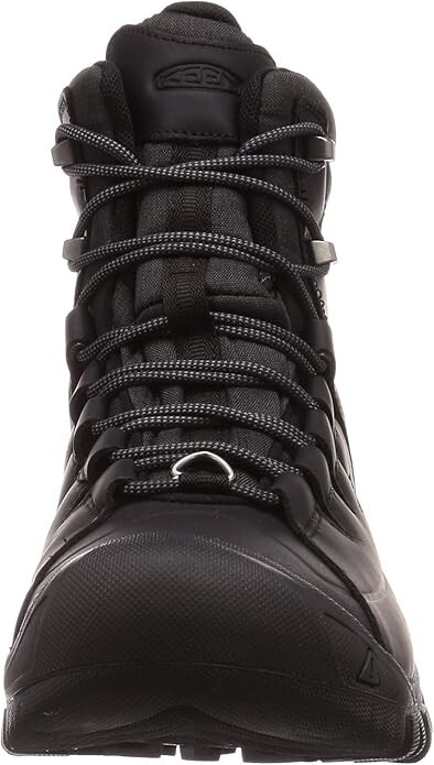 Stivali da neve KEEN uomo Targhee pizzo alto polare impermeabili isolati nero corvo 9