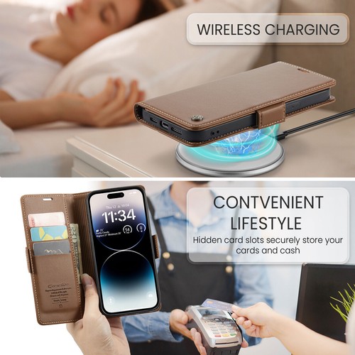 Flip Magnetic Card Wallet Leather Case For iPhone 11 12 13 14 Pro Max XR XS 7 8 - Picture 30 of 77