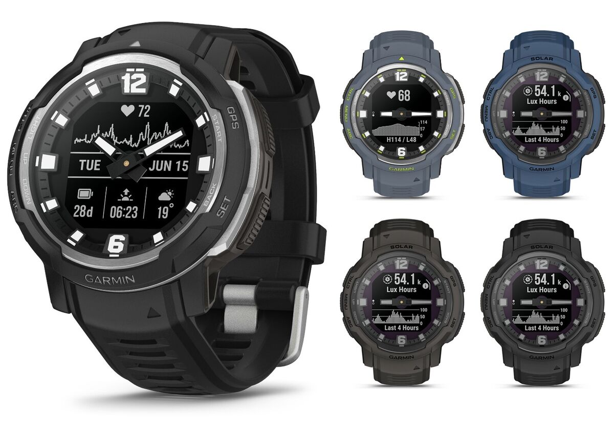 Garmin Instinct Crossover Rugged Hybrid Smartwatch, Standard Garmin Instinct Crossover Rugged Hybrid Smartwatch, Standard