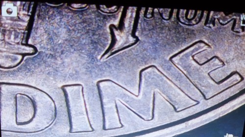 2007-P Roosevelt Dime - Shattered Reverse Die Error and Dubble Die - Picture 7 of 9