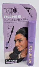 Toppik Fill Me In 3-In-1 Hairline Filler In Dark Brown 2g Travel Size
