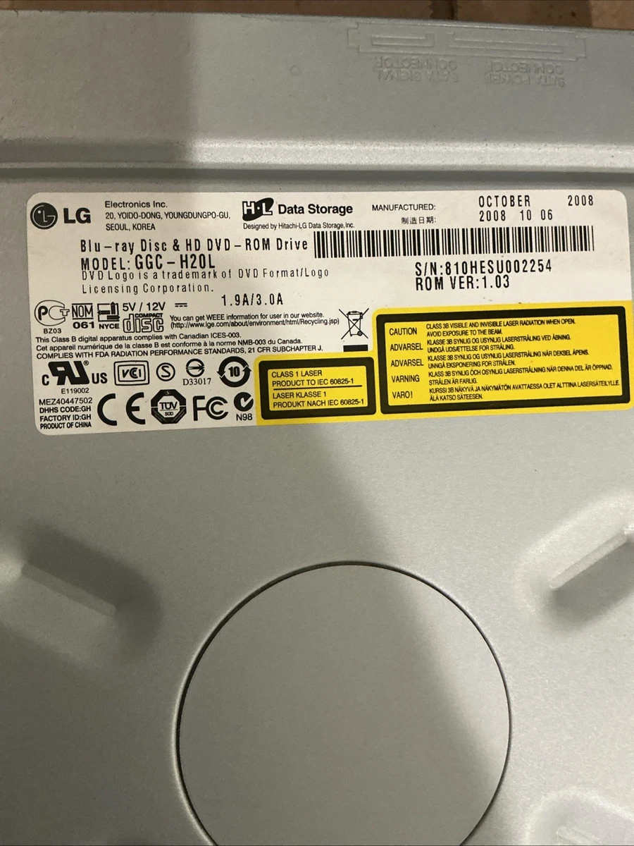LG HD DVD-ROM Internal Desktop CD, DVD & Blu-ray Drives for sale