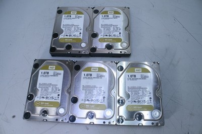 (5x) WDC WD1005FBYZ-01YCBB2 1TB 3.5''HDD SATA WD Gold Datacenter HARD DRIVE T7-B2