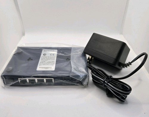 Netgear DS104 10/100mbps Dual Speed 4-Port Hub w/ uplink Vintage 1999 New In Box - Photo 8/8