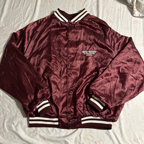 Vintage Wal Mart Satin Jacket Size 3XL Store Supercenter #0633 Kewanee Illinois