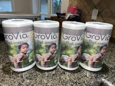 GroVia Bio Liners Unscented Diaper Liners, 200 Pack - 4 Rolls