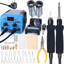 939D-II Kit Pirografo per Legno Penna Pirografica Con Pennino a Filo + Penna Pir