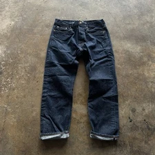 Unbranded Brand Ub201 Tapered Indigo Selvedge Jeans 33