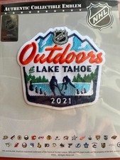 2021 " OUTDOORS AT LAKE TAHOE " NHL PLAYER JERSEY PATCH OFFICIALLY LICENSED