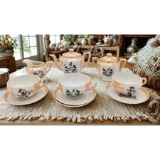 Antique 1930s "Pie-Eyed" Mickey Mouse Lusterware Tea Set  Japan Disney