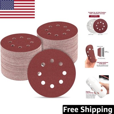Versatile 5-Inch Sanding Discs - 165 PCS Hook & Loop for Polishing & Smoothing