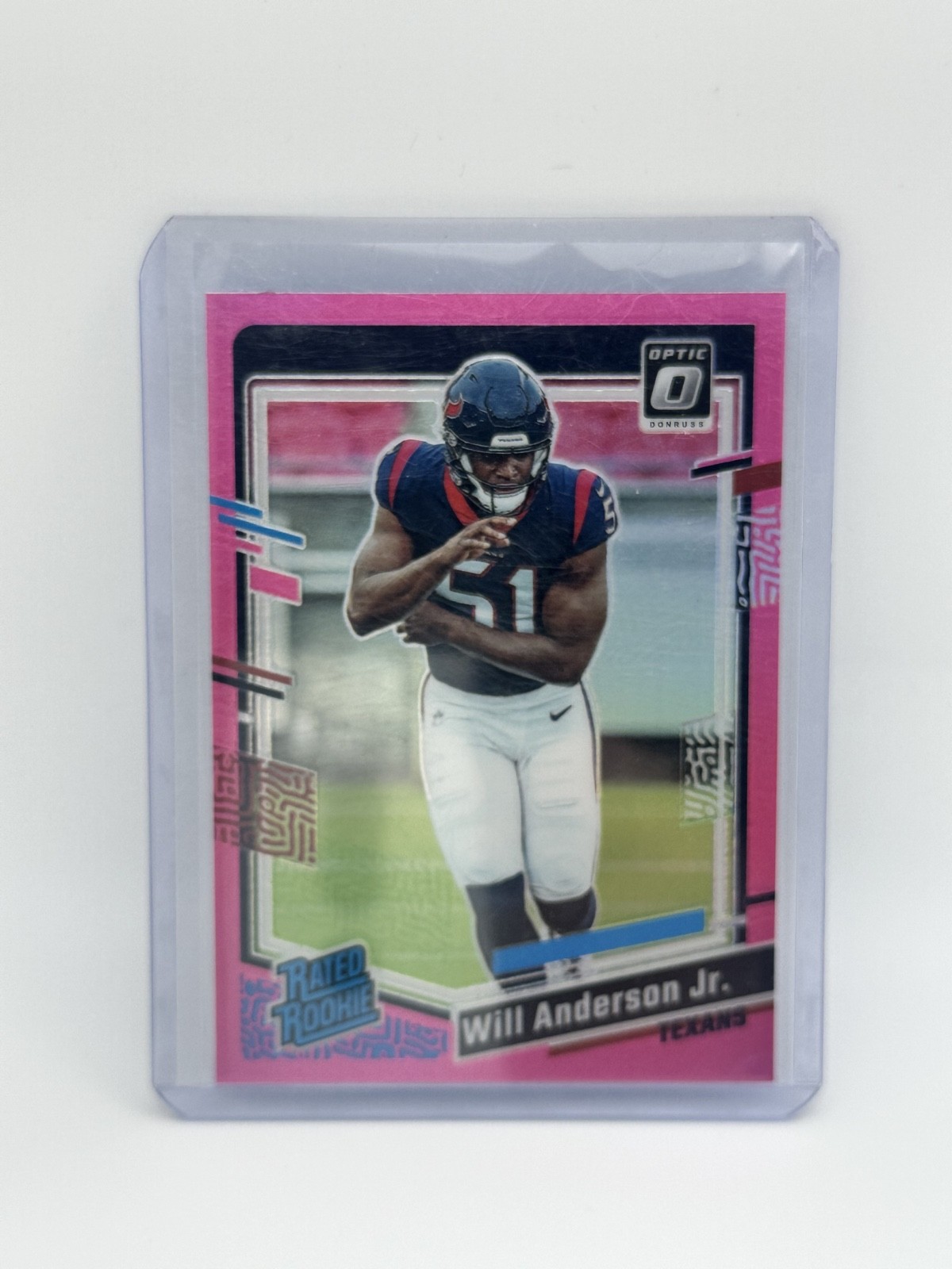 2023 Panini Donruss Optic - Rated Rookie Will Anderson #246 Pink Prizm (RC)