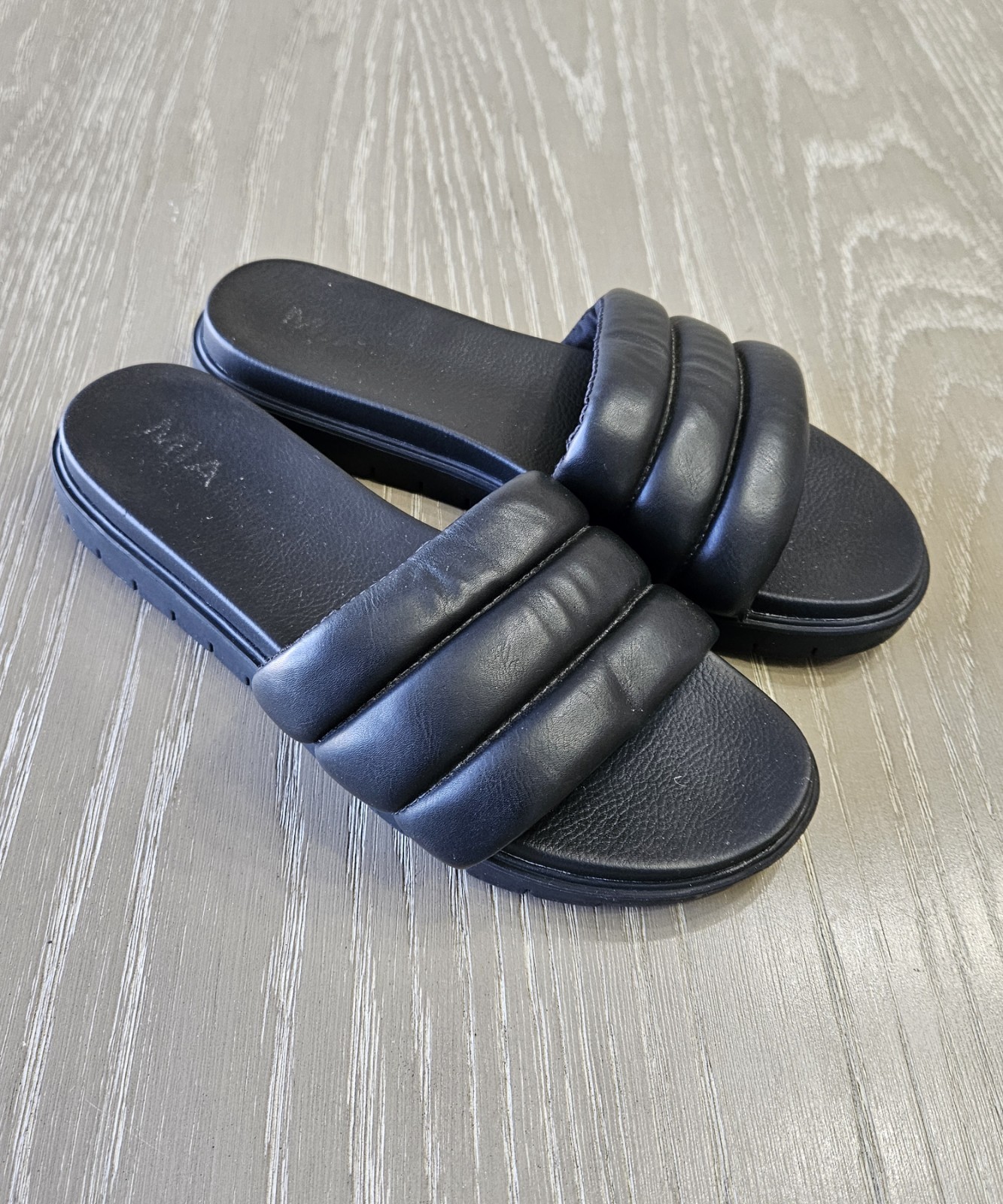 MIA Women Shoes / sandals Wedge Black Slide Size 9M