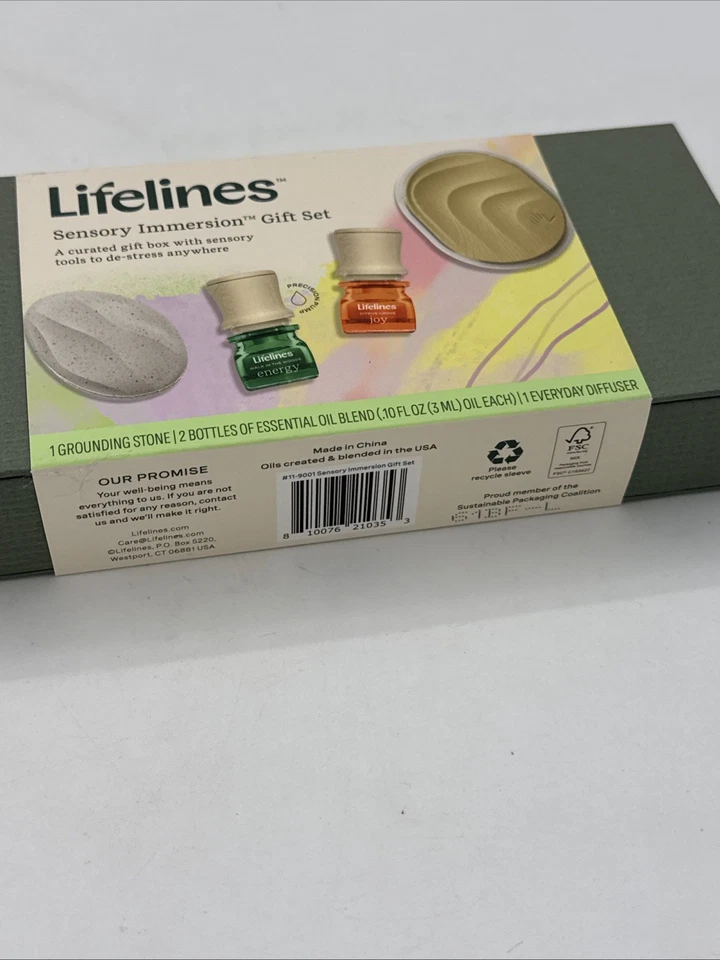 Juego de inmersión sensorial Lifelines piedra de conexión a tierra calmante difusor de aceite esencial Foto 2 de 3