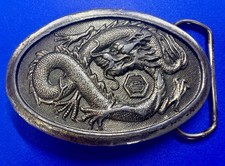 Mythical Ancient Asian Chinese Dragon Vtg 1978 The Great American Belt Buckle