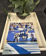 Cam Skattebo Signed NY Giants Autographed "8 x 10" Photo w/COA Hologram & Proof