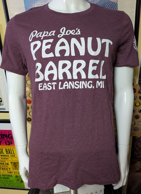 Papa Joe's Peanut Barrel Dive Bar East Lansing MI T Shirt Large Nice