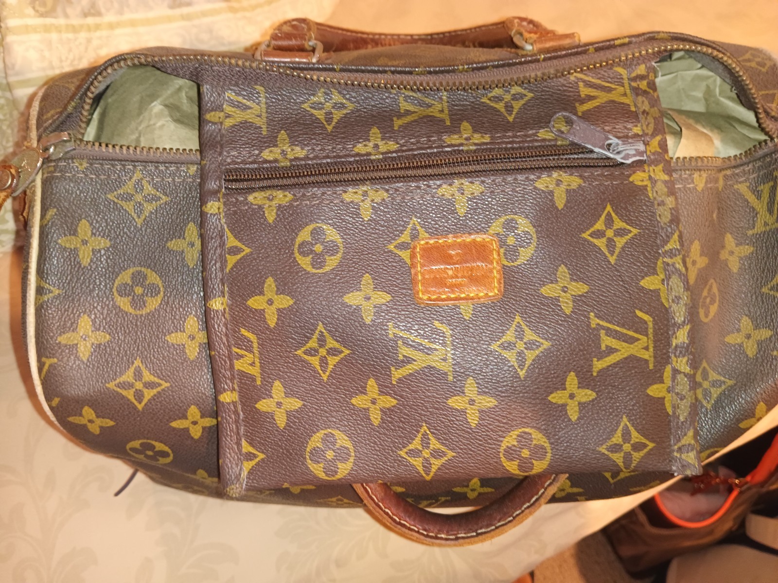 Louis Vuitton Speedy  Bag  Brown Canvas 