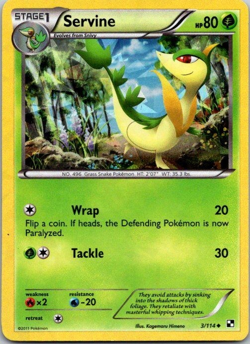 LP Servine - 3/114 (Cracked Ice Holo) Promo Miscellaneous Cards & Products  