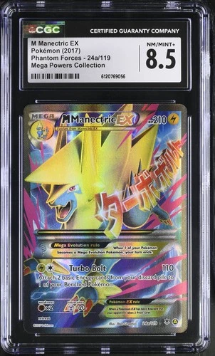 CGC 8.5 M Manectric EX 24a/119 Promo Phantom Forces Pokémon Card