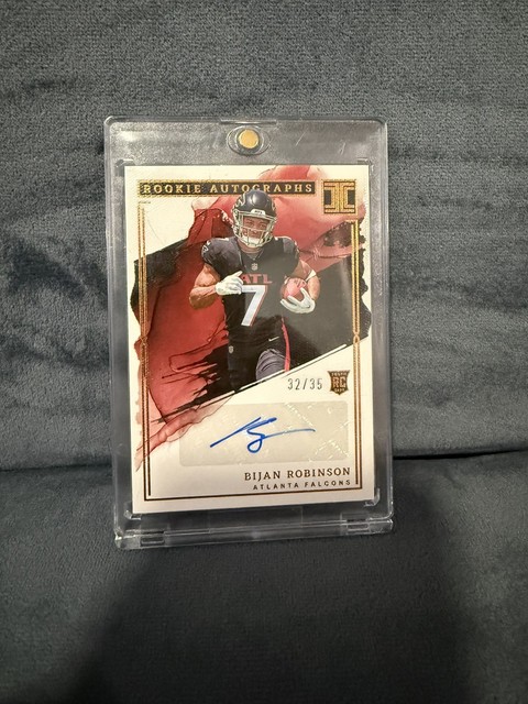 2023 Panini Impeccable - Bijan Robinson Rookie Autographs Color Match #RA-BR /35
