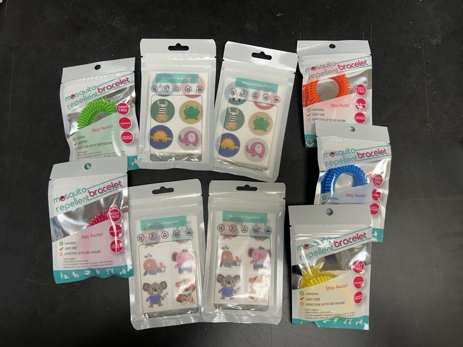 Deet Free Mosquito Repellent Stickers And Bracelets (o26)
