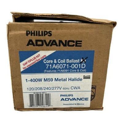 Philips Advance 71A6091-A 71A6071-001D Autotransformer Ballast 400W M59 Brown