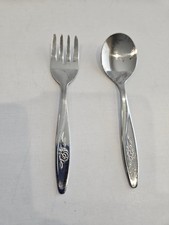 Vintage Evenflo Baby Spoon and Fork Stainless Steel 1980's