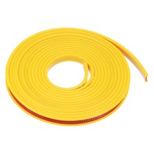 Edge Banding 12mm x 6M Flexible TPE Self Adhesive U-Shape Veneer Tape Yellow