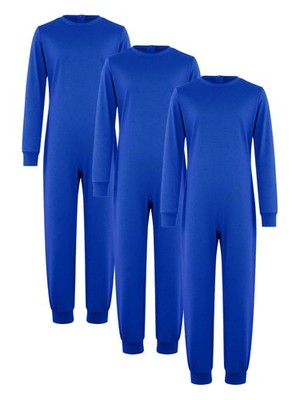 Kids 3 Pack Special Needs Adaptive Clothing Anti-strip Jumpsuit Zip Back Romper