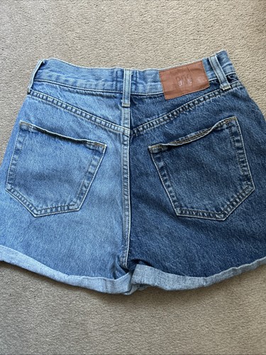 Urban Outfitters BDG Blue Denim MOM High Waist Shorts Size W26 - Picture 2 of 6