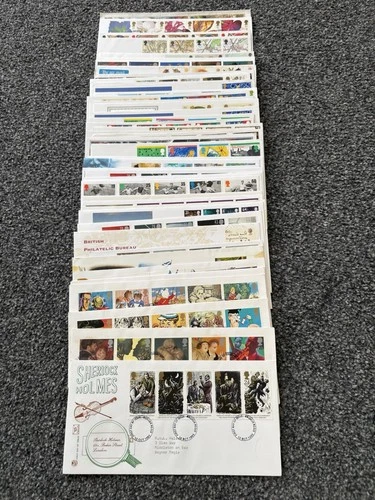 Job Lot of 48 UK GB First Day Covers & Covers FDC's 1991 - 2000 Lot #N65