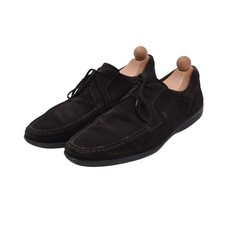 TOD'S Gr 9 Wildleder Veloursleder Schuhe Shoes Made in Italy Mocassin Braun Brow