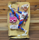 Mattel Olympic Gymnast Barbie Doll 1995 MPN 15123 11in Articulated Opened — photo 1