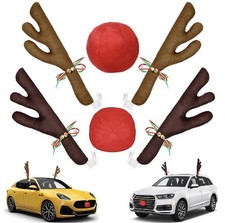 Christmas Car Antlers Plush Decorations Read Description