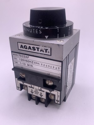 Agastat 7022AF Time Delay Relay, Off-Delay, 1-10min, 120V60hz