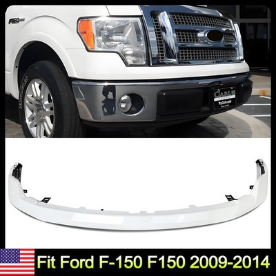 For 2009-14 Ford F-150 F150 Oxford White Front Upper Bumper Cover W/Hole Plastic