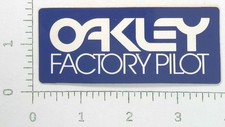Vintage Oakley Factory Pilot Industrial Logo Sticker Decal