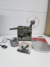Vintage Eumig P8 8mm Film Projector Bundle With Manual, Cord & Tin - Untested