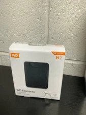 NEW WD 5TB Elements Portable External Hard Drive PC/Mac USB3 WDBU6Y0050BBK-WESN