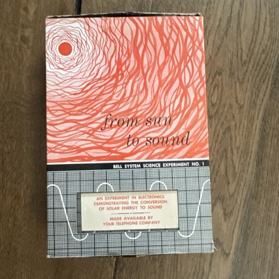1961 Vtg FROM SUN TO SOUND Frost Bell System Science Experiment Electronics 1 
