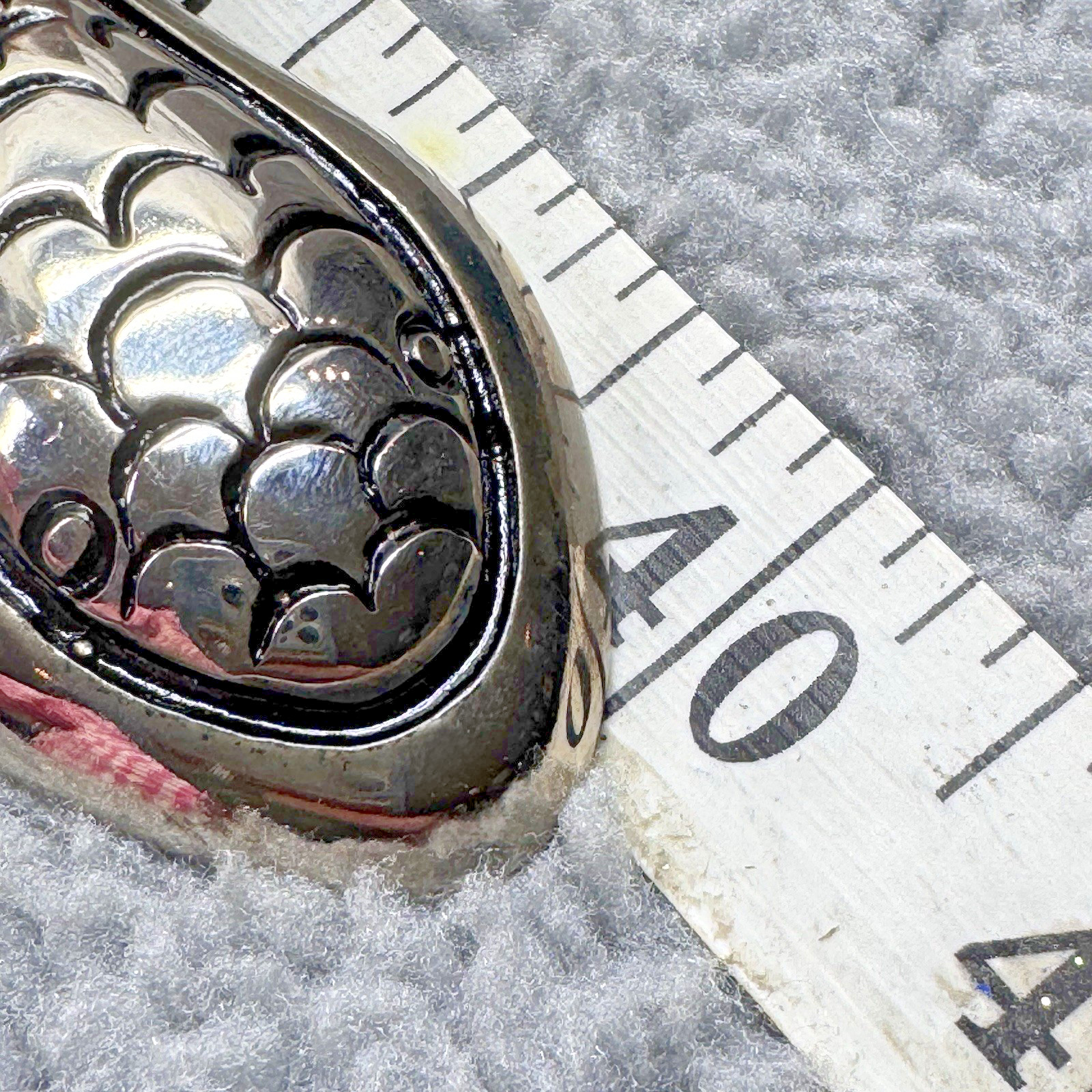 Vtg Leather Streets Ahead Viper Belt Black Italian Rockabilly Silver Snake  M/L