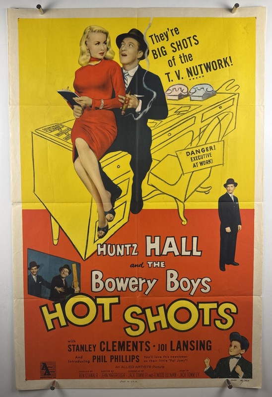 HOT SHOTS Movie Poster (VeryFine) One Sheet 1956 Bowery Boys 28791