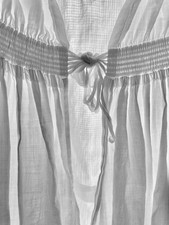 Antique Edwardian Baby Christening Gown Dress Exquisite Sewing on back