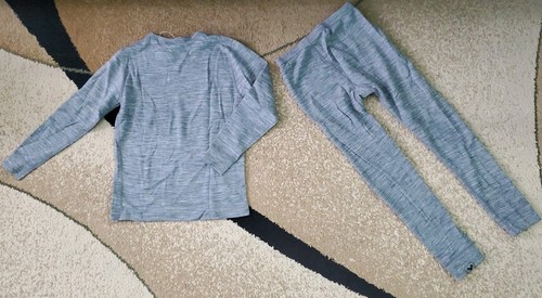 Merinnovation Boys/Girl Merino Wool Base Layer Set Thermal Top/Bottom Sz 5-6 y.o - Imagen 2 de 7