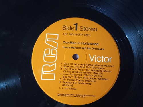 Henry Mancini/Our Man In Hollywood Lp - Picture 3 of 4