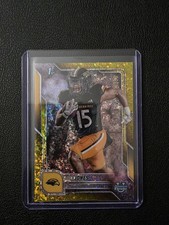 2025 Bowman University Chrome #101  Matt Jones   /350  Yellow Mini Diamond 